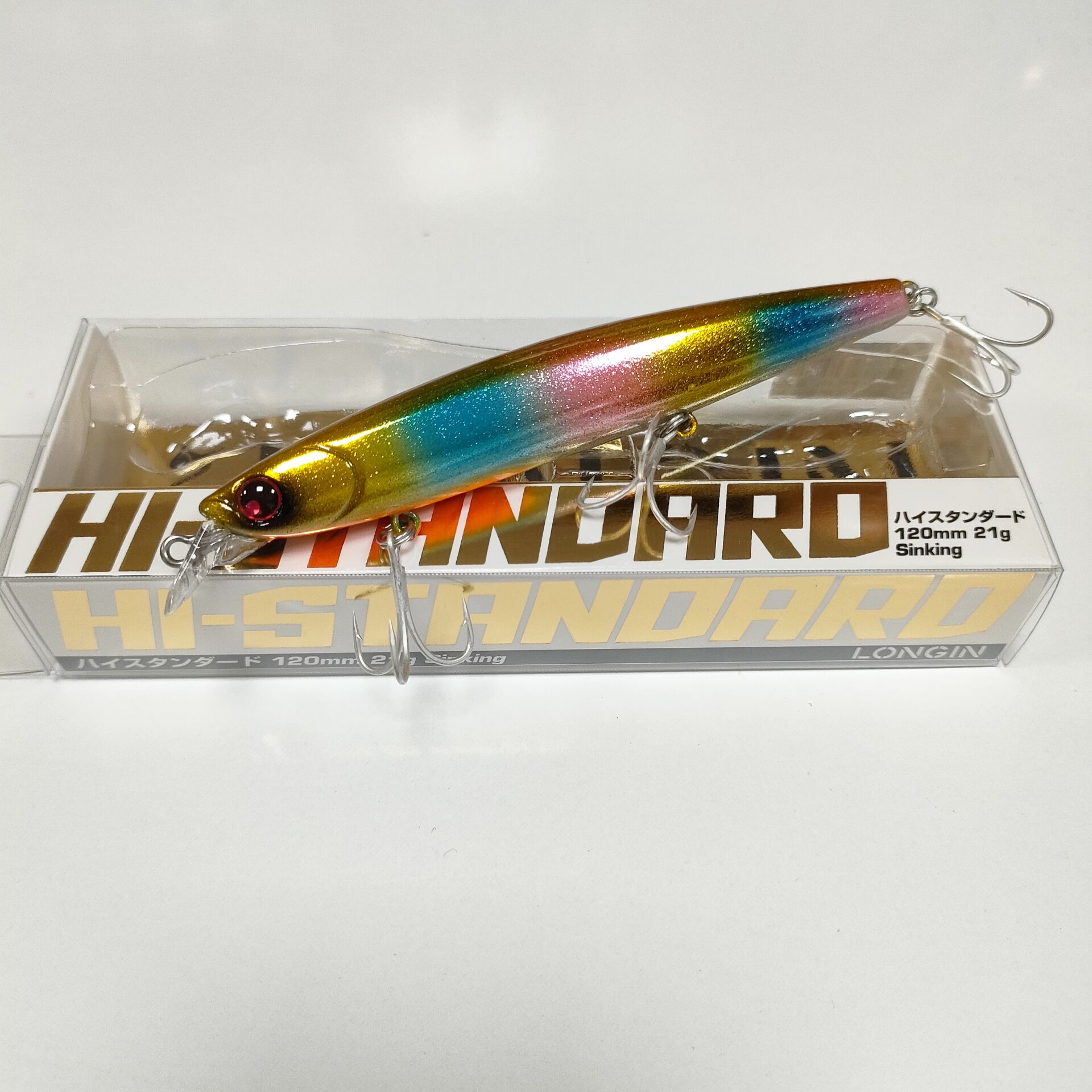 Longin Hi-Standart 120S 120mm 21gr Sinking Maket Balık RENK.#S043MK ALTIN PALYAÇO