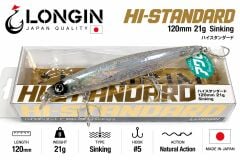 Longin Hi-Standard 120S 120mm 21gr Sinking Maket Balık RENK:#S117C THE NİGHT ABOLONE