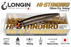 Longin Hi-Standard 120S 120mm 21gr Sinking Maket Balık RENK:#TU006LN BORA