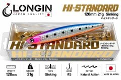 Longin Hi-Standard 120S 120mm 21gr Sinking Maket Balık RENK:#S07LN