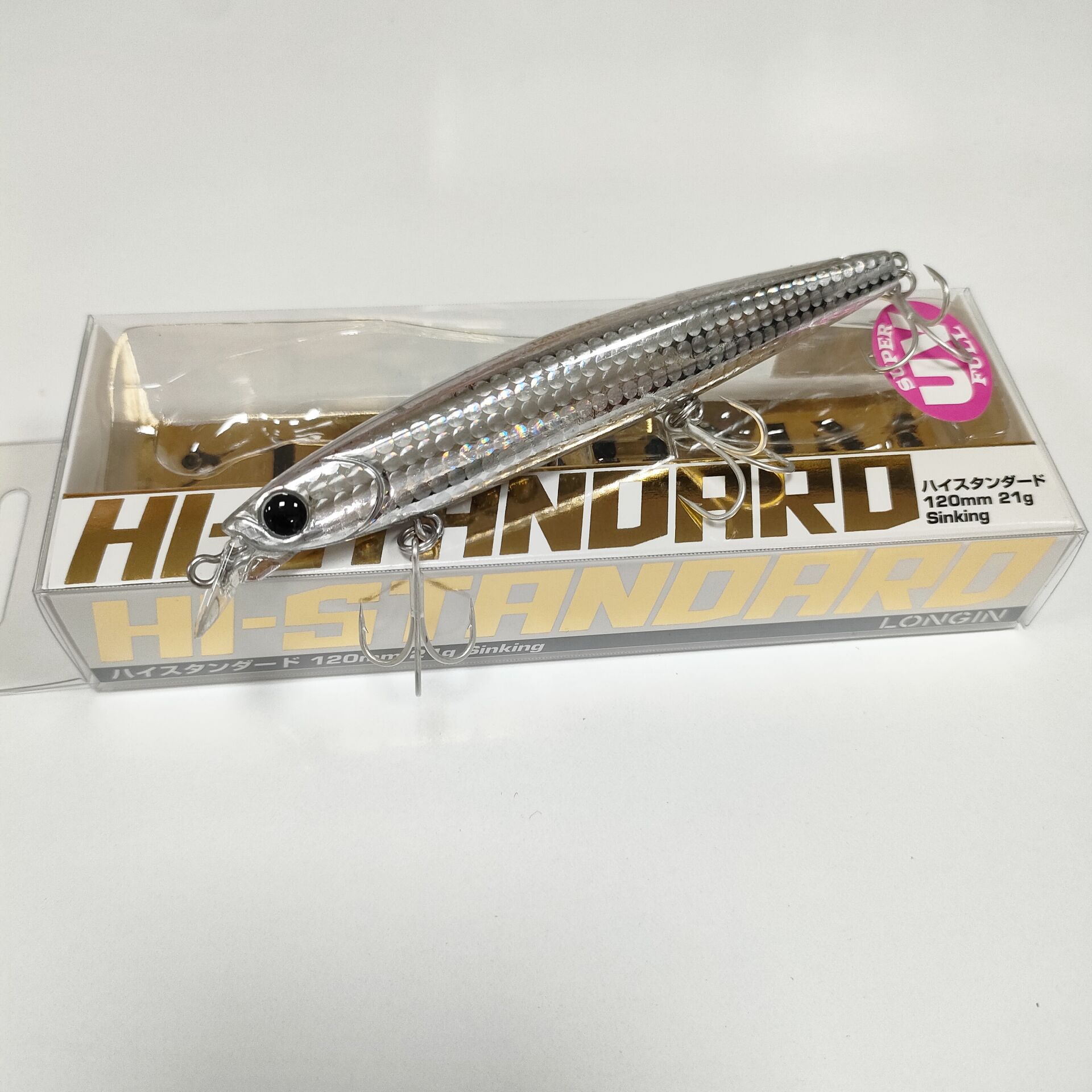 Longin Hi-Standart 120S 120mm 21gr Sinking Maket Balık RENK# S122LN SÜPER UV