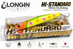 Longin Hi-Standard 120S 120mm 21gr Sinking Maket Balık RENK:#TU010PA CARNIVAL