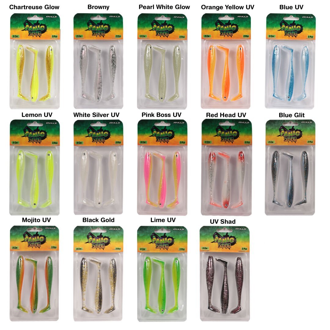 RYUJI PANIC SHAD 9CM, 5.5GR SİLİKON RENK: SİLVER WHİTE