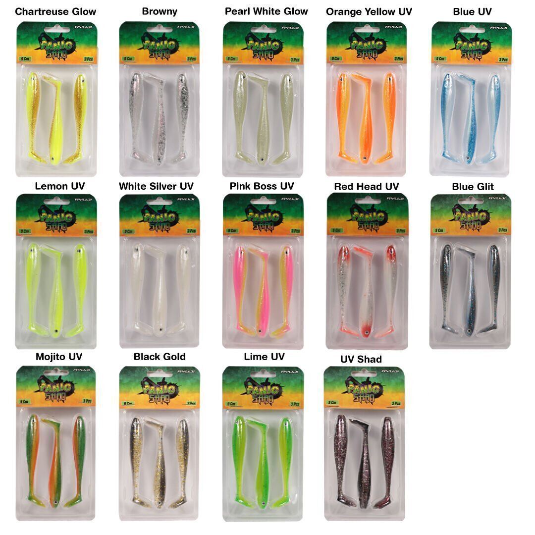 RYUJI PANIC SHAD 9CM, 5.5GR SİLİKON RENK: RED HEAD UV