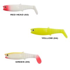 Remixon Buster Shad 8cm Silikon Yem (7 Adet) RENK: RED HEAD