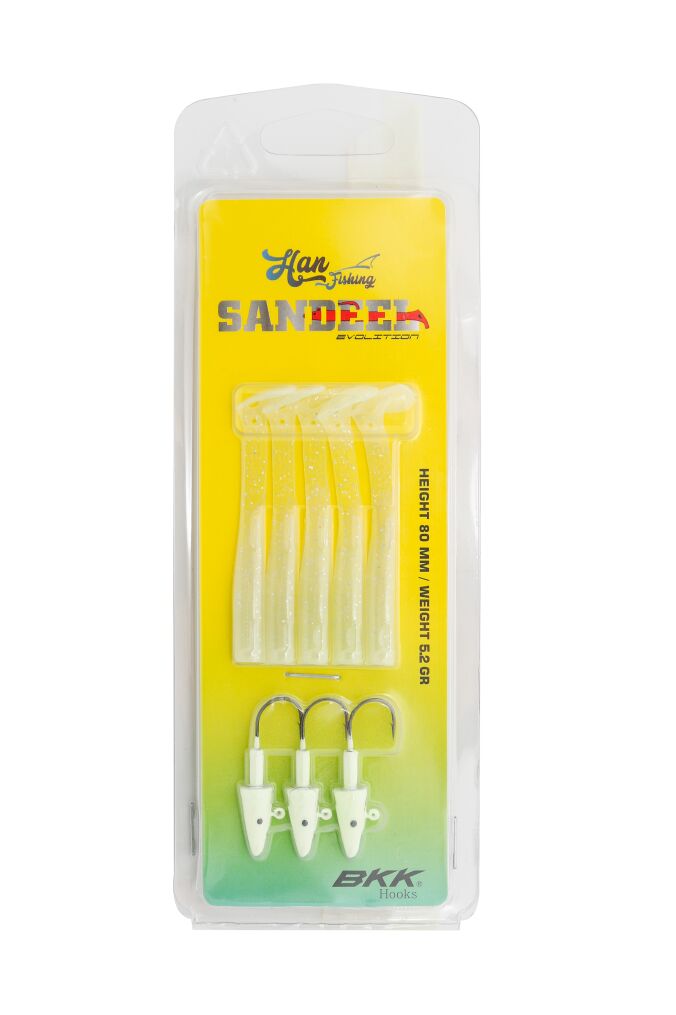 Hanfish SANDEEL 8 cm 5.2 gr Silikon Yem #RENK:SL-806 GLOW