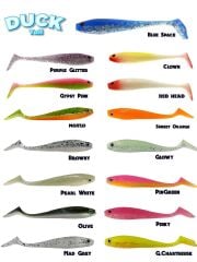 Fujin Duck Tail 9cm 3 Adet Silikon Balık - GLOWY 0034