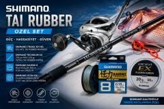 Shimano Tai Rubber Hazır Set | Kamış + Makine Tam Takım