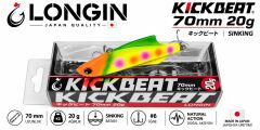 LONGİN Kickbeat 70 mm 20 g. Vibrasyon Yem renk:#TU010PA CARNİVAL
