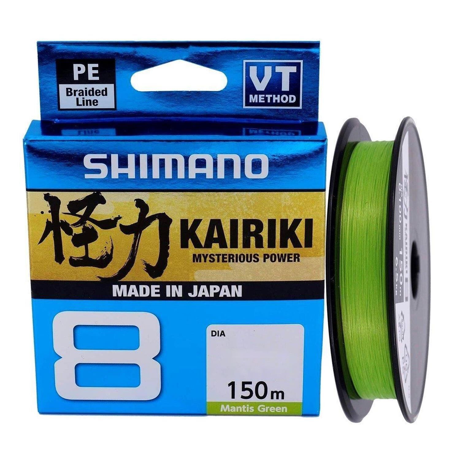 Shimano Kairiki 8X 150m Mantis Green 0.060mm 5.3kg Örgü Misina