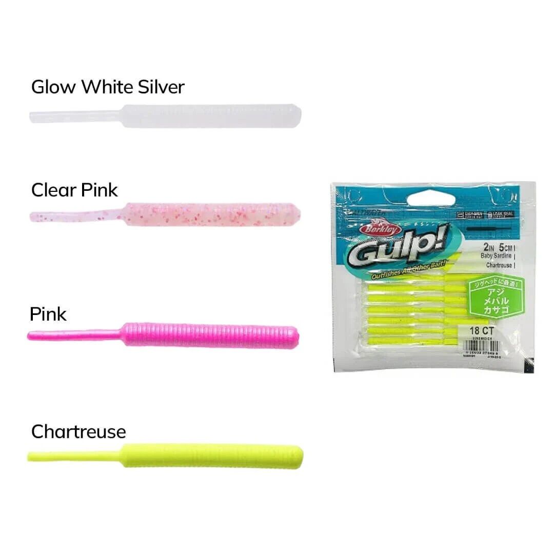 Berkley Gulp Baby Sardine 5 Cm LRF Silikon Yem clear pink