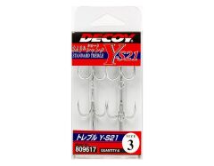 DECOY Y-S21 Standart Treble Üçlü Maket Balık İğnesi  NO: 4