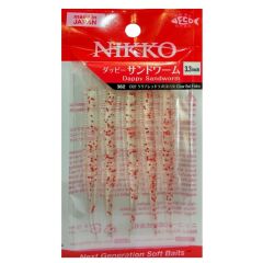 Nikko Sandworm Floating 8.5cm LRF Silikonu - RED FLAK 362
