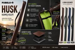 Fubelo Husk Premium LRF & Spin Olta Kamışı Koruma Kılıfı 125 cm (2 Kamış Kapasiteli) SİYAH