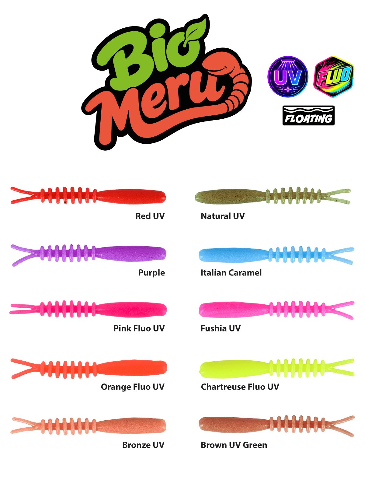 Fujin Bio Meru 4.2cm Floating Sıvılı Kokulu LRF Silikonu Fushia UV