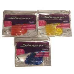 Shogun Tako Twister 5 Adet Silikon Yem - Yellow