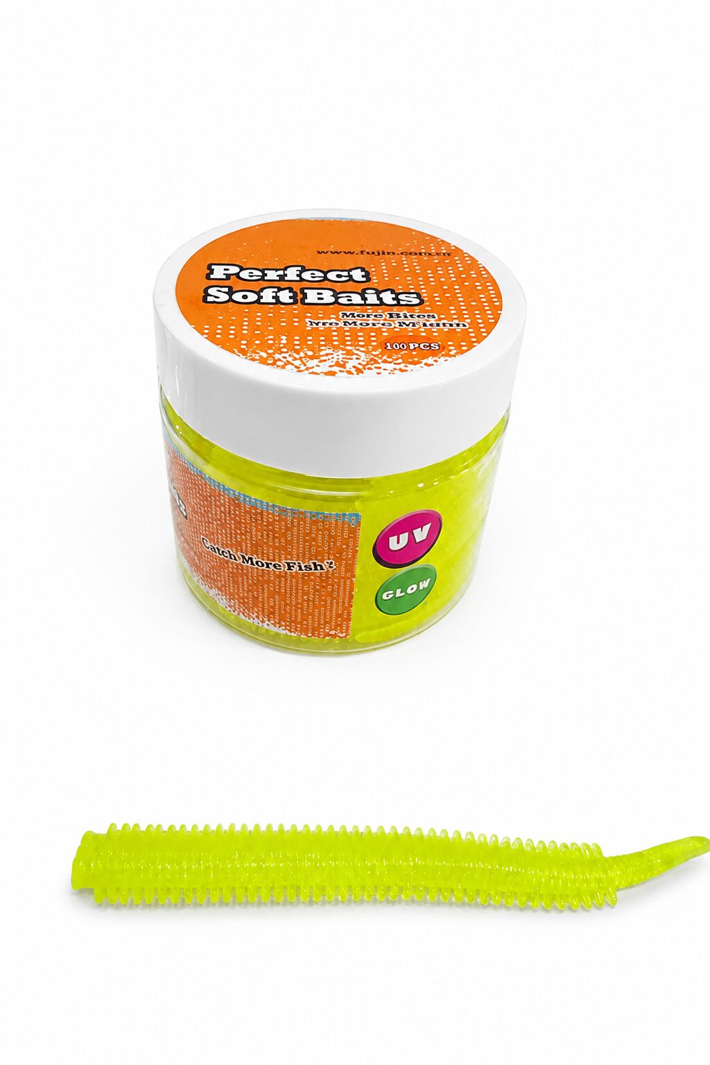 Pandora Perfect Soft Baits Sand Worm 7cm (Kavanozlu Ambalaj) - light green