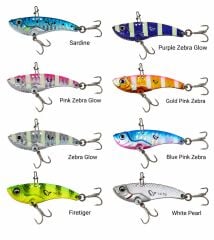 Savage Gear 3D Minnow VIB Blade 5.5 cm 14.5 g – Blue Pink Zebra