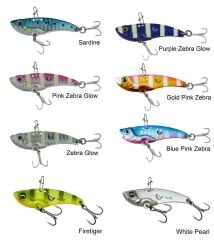 Savage gear 3D VIB Blade 4,5 cm 8,5gr VİBRASYON #RENK: Blue pink zebra