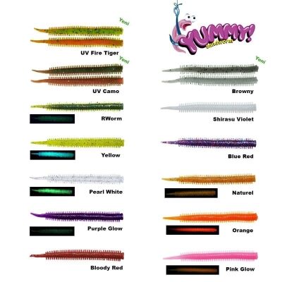 Fujin Yummy Sandworm 7cm LRF Silikon Yem - Purple Glow