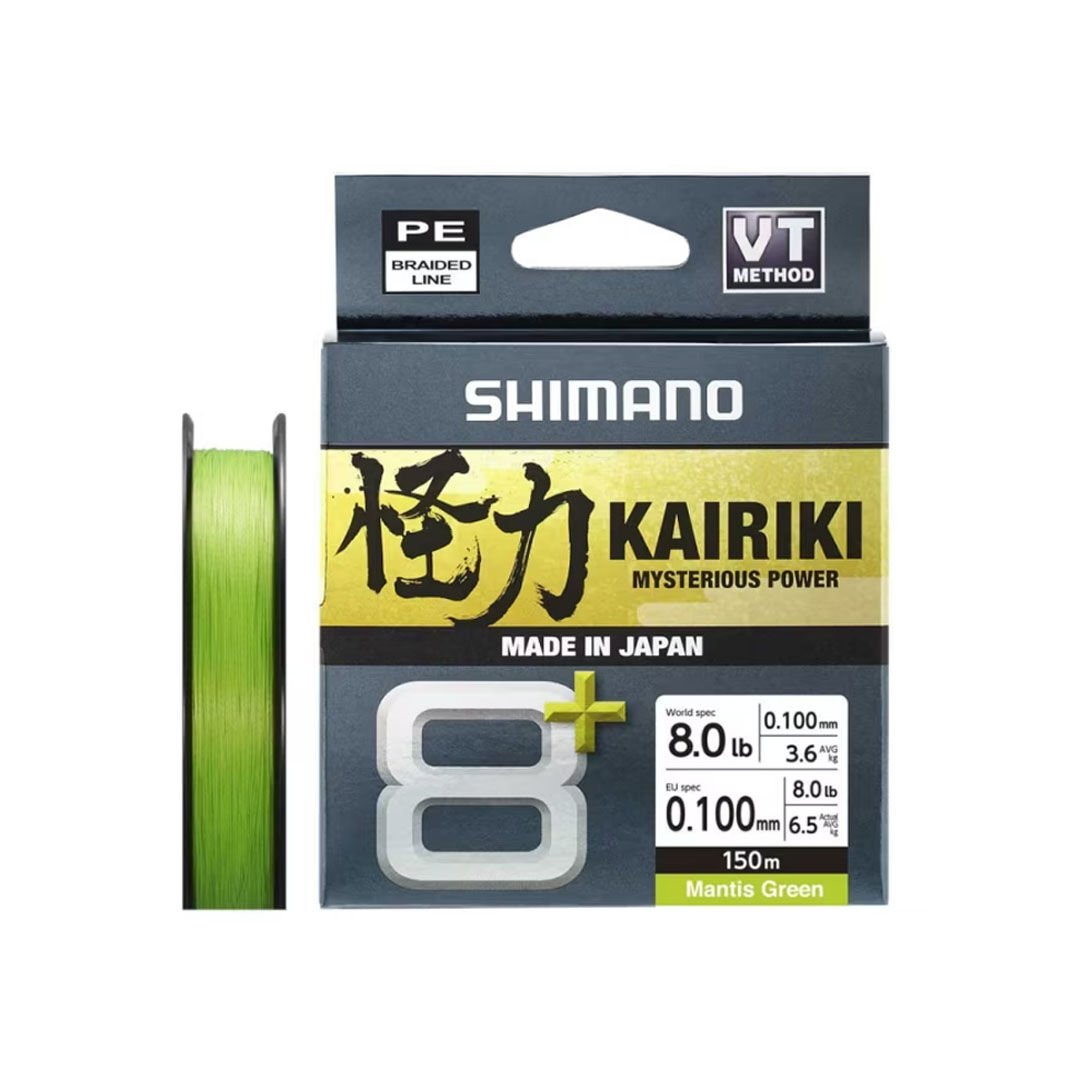 Yeni Shimano Kairiki + 8x 150 M. Mantis Green İp Misina 0.16 mm