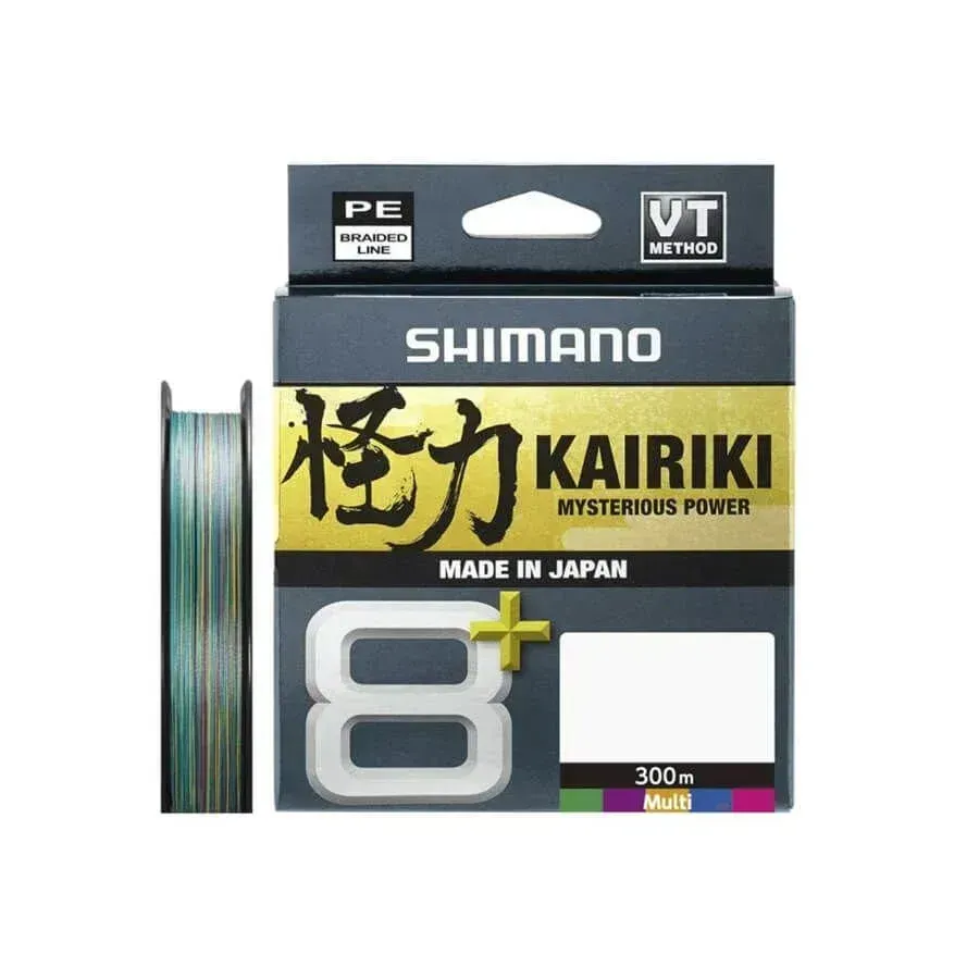 Shimano Kairiki + 8x 300 Mt 0.23 mm Multi Color İp Misina