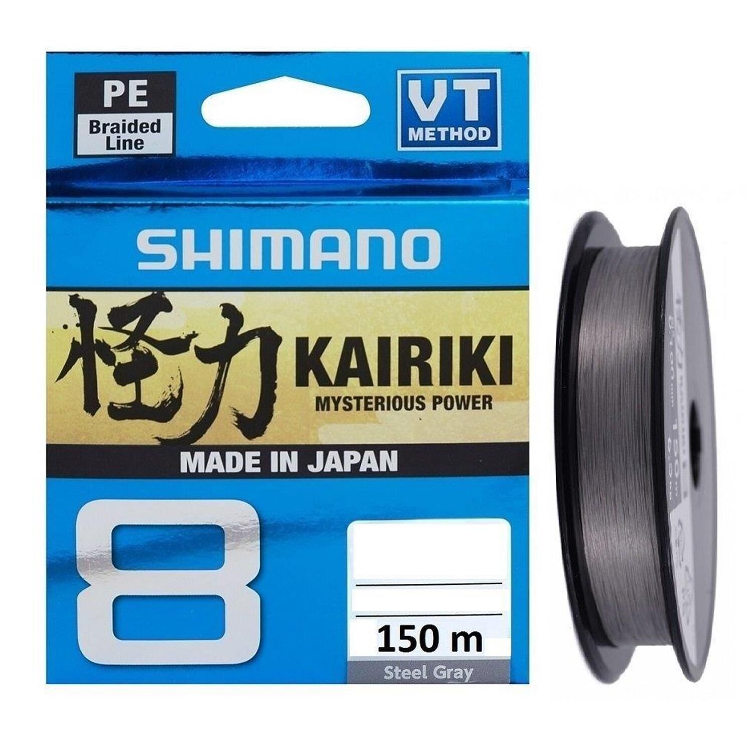 Shimano Kairiki 8X 150m Mantis Gray 0.16mm 10.3kg Örgü Misina