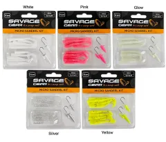 Savage gear Lrf Micro Sandeel Kit 12 Adet(1+1.5+5) Slikon Balık PİNK