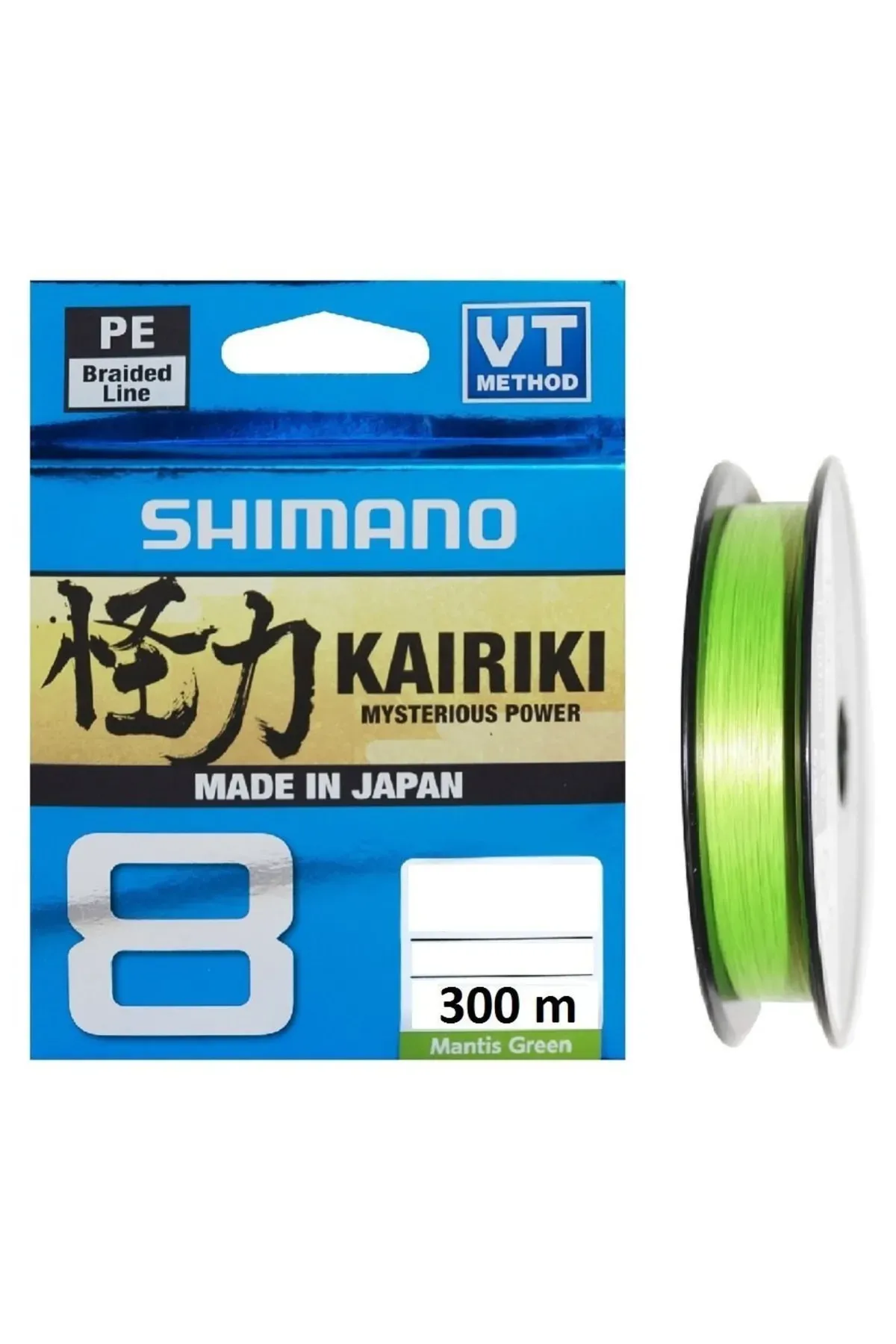 Shimano Kairiki 8X 300 m Mantis Gray 0.19mm 12.0kg Örgü Misina