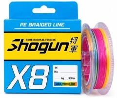 Shogun X8 300 Metre Multicolor 8 Kat Örgü İp Misina