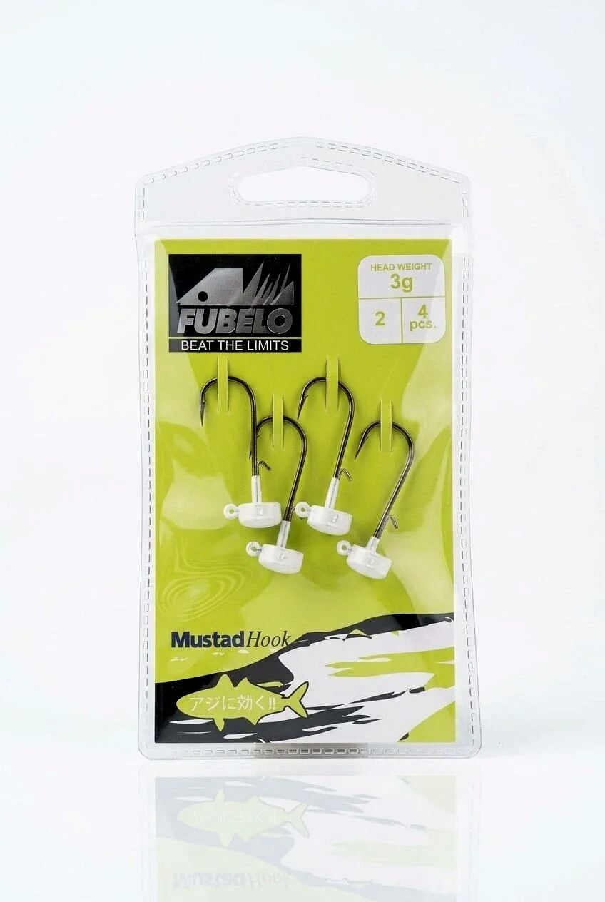 Fubelo Lorm BM-124 Jig Head – 4 Adet 3 gr.2 no iğne beyaz