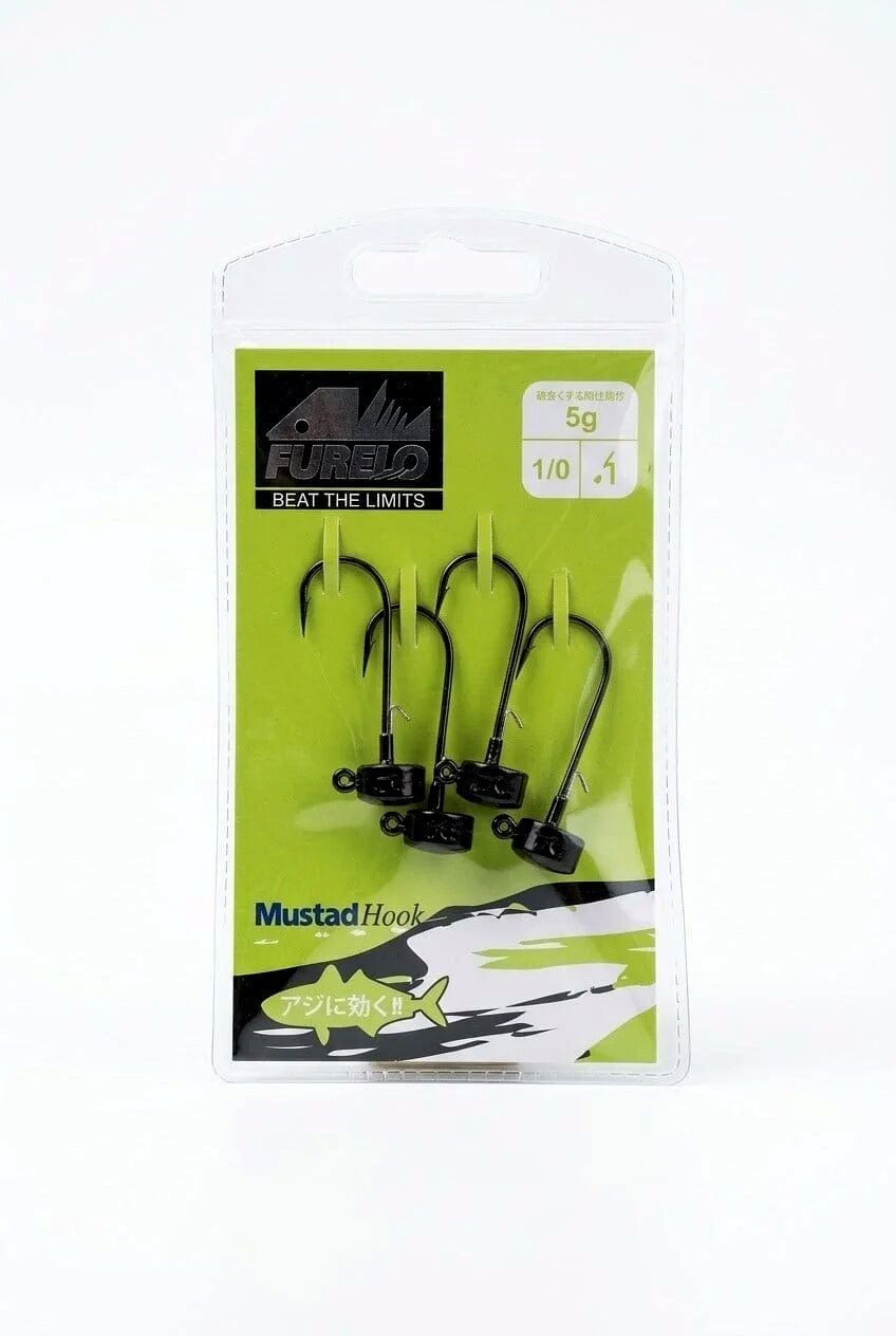 Fubelo Lorm BM-124 Jig Head – 4 Adet 5 gr. 1/0 siyah