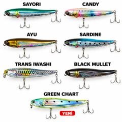 Ryuji Splash 100mm 17gr Su Üstü Maket Balık Candy