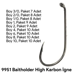 Shogun 9951 Baitholder İğne NO:4 PAKETTE 10 ADET