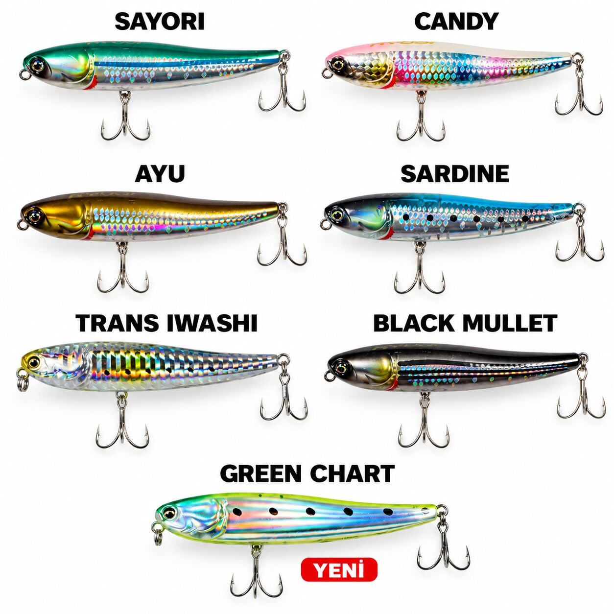 Ryuji Splash 100mm 17gr Su Üstü Maket Balık Black mullet