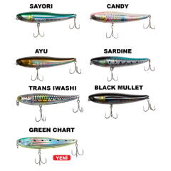 Ryuji Splash 100mm 17gr Su Üstü Maket Balık Black mullet
