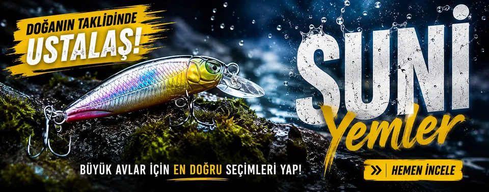 Suni yemler ve maket balıklar